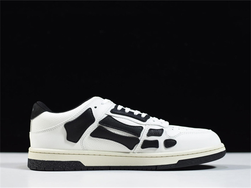 AMIRI Skel Top Low White Black MFS003-111