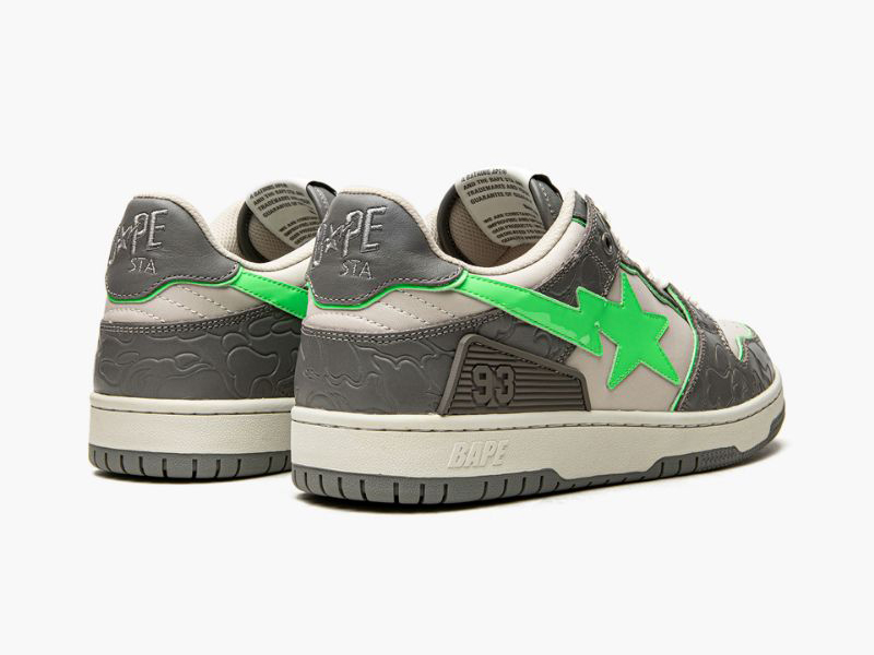 A BATHING APE® BAPE SK8 STA #4 M2 IT Beige/Grey/Green
