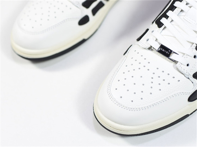 AMIRI Skel Top Low White Black MFS003-111