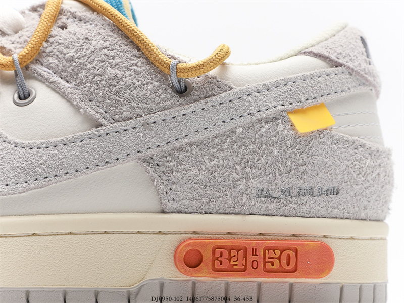 OFF WHITE X Nike Dunk SB Low The 50 NO.34 DJ0950-102