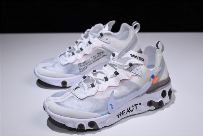 Off White x Nike Upcoming React Element 87 AQ0068-100