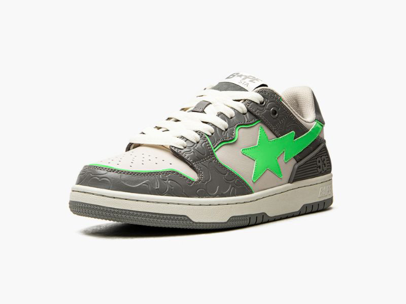 A BATHING APE® BAPE SK8 STA #4 M2 IT Beige/Grey/Green