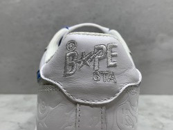 A Bathing Ape Bape Court Sta White Blue Camo