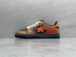 GT A Bathing Ape Bape SK8 Sta Brown Orange