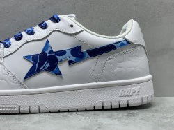 A Bathing Ape Bape Court Sta White Blue Camo