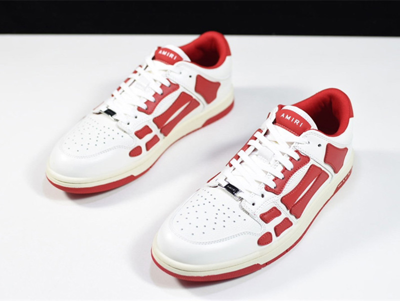 AMIRI Skel Top Low Red White MFS003-9460