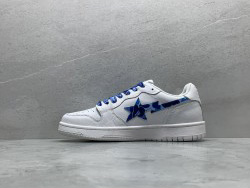 A Bathing Ape Bape Court Sta White Blue Camo