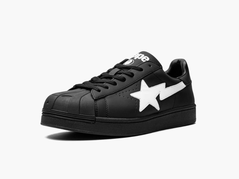 A BATHING APE® Womens SKULL STA L Black
