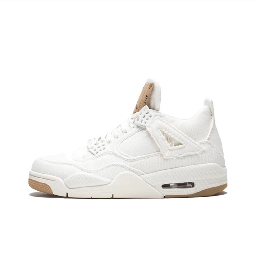 Levis x Air Jordan 4 White AO2571-100