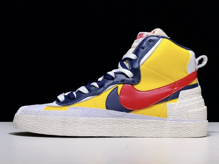 Sacai x Blazer Mid Maize Navy BV0072-700