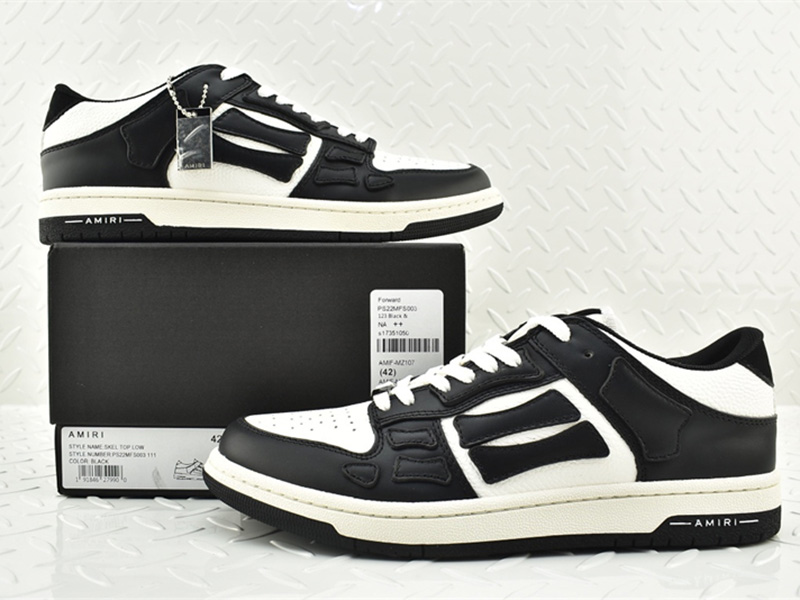 AMIRI Skel Top Black White WFS003-111