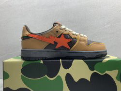 GT A Bathing Ape Bape SK8 Sta Brown Orange