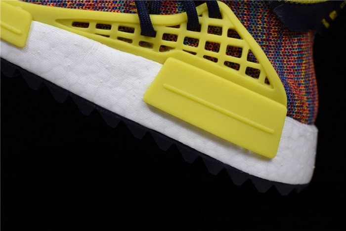 Pharrell x adidas mens NMD Hu Trail bold yellow-footwear white AC7360