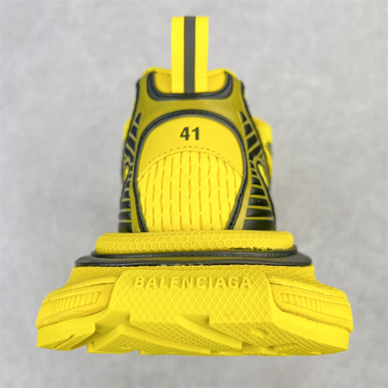 Balenciaga mesh tie yellow black 734734W3XL27010