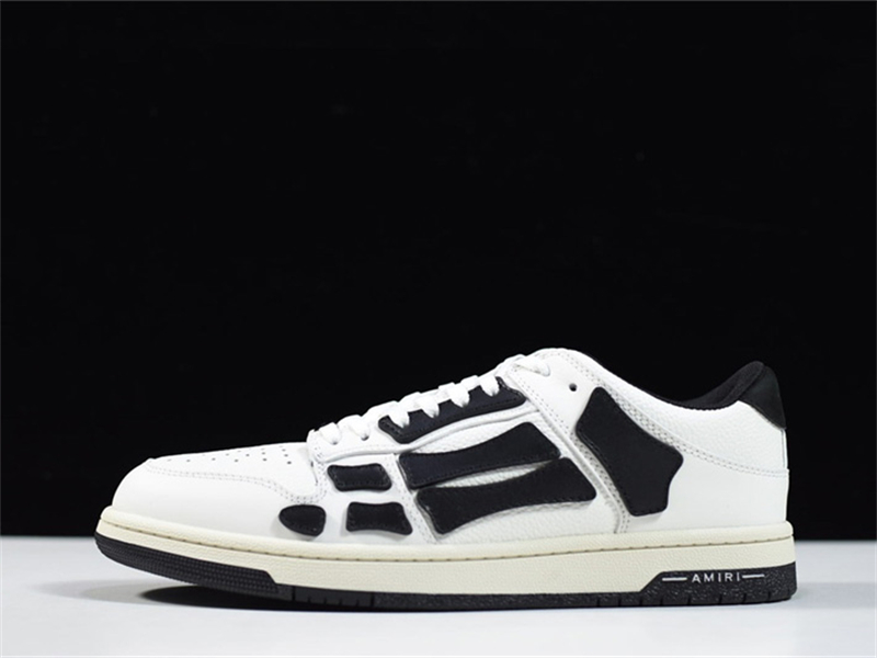 AMIRI Skel Top Low White Black MFS003-111
