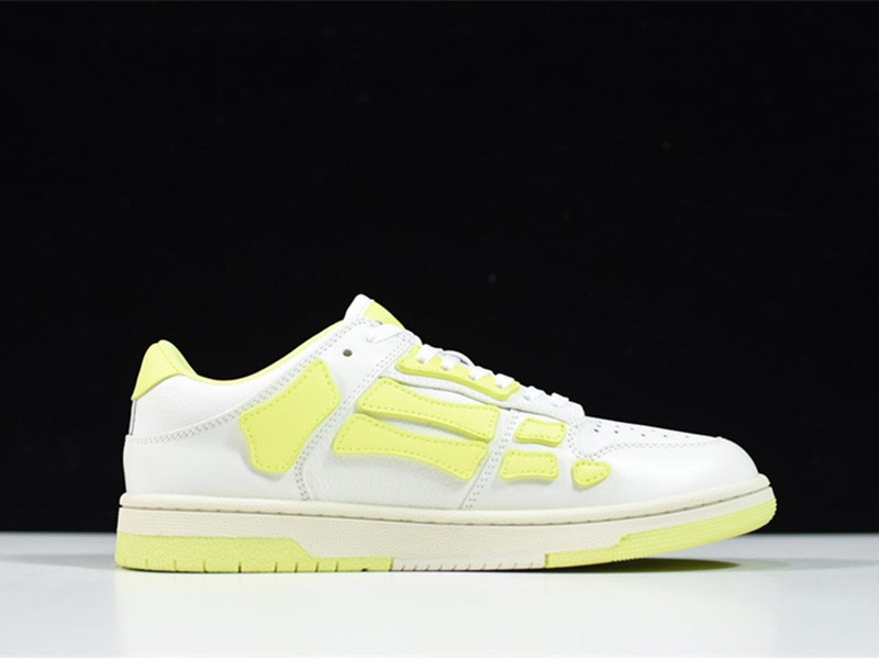 AMIRI Skel Top Low White Fluorescent Green WFS003-146