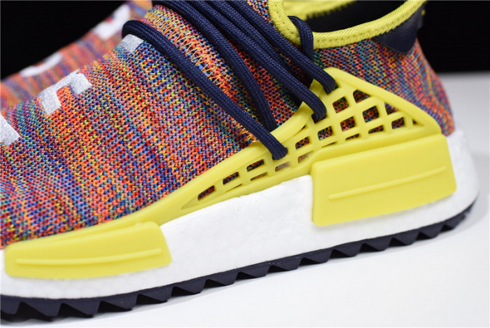 Pharrell x adidas mens NMD Hu Trail bold yellow-footwear white AC7360