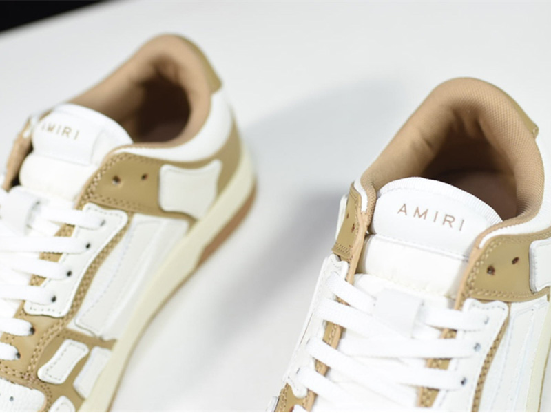 AMIRI Skel Top Low Brown White MFS003-281