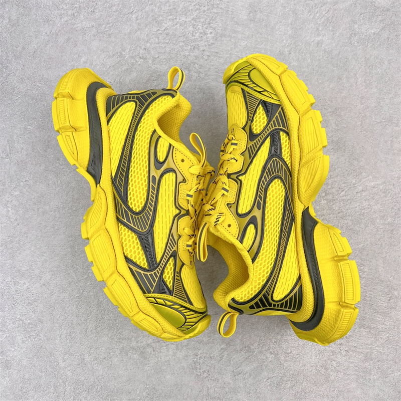 Balenciaga mesh tie yellow black 734734W3XL27010