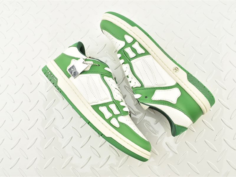 AMIRI Skel Top Low White Green MFS003-344