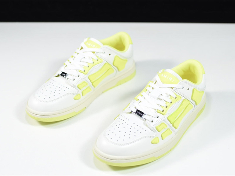 AMIRI Skel Top Low White Fluorescent Green WFS003-146