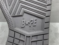 GT A Bathing Ape Bape Court Sta Light Grey Cream