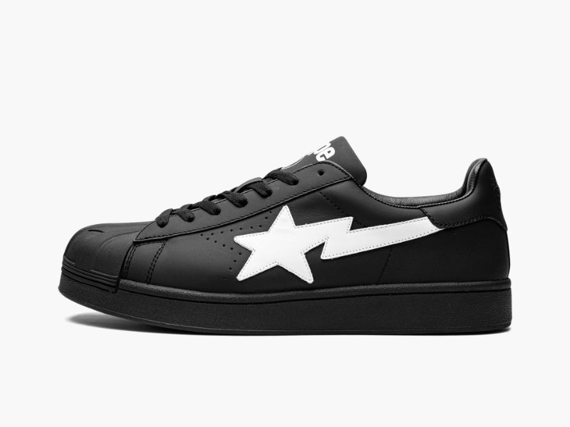 A BATHING APE® Womens SKULL STA L Black