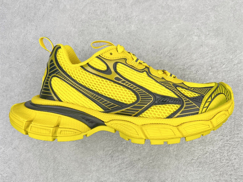 Balenciaga mesh tie yellow black 734734W3XL27010