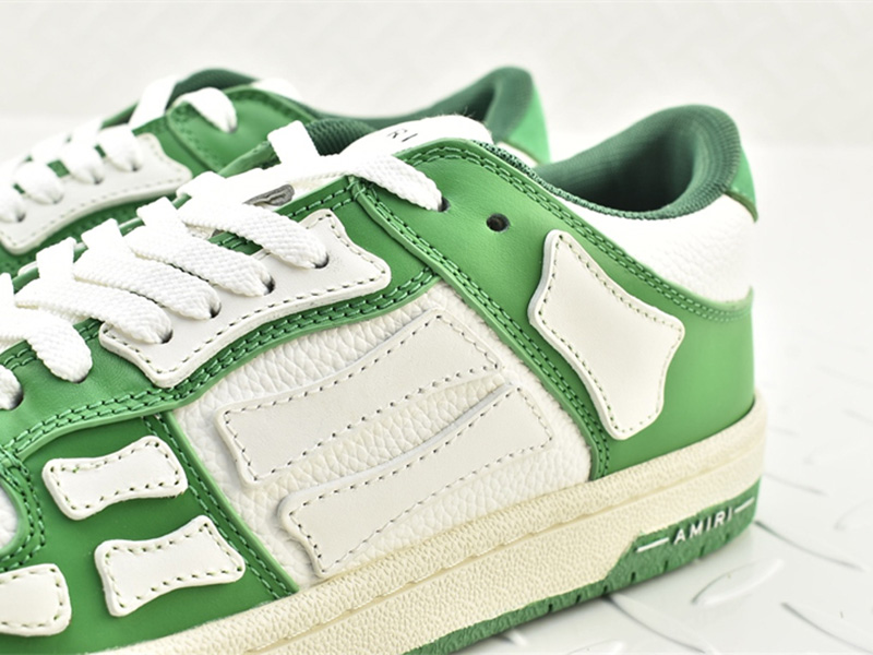 AMIRI Skel Top Low White Green MFS003-344