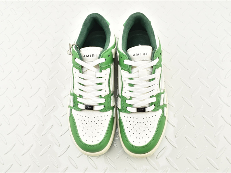 AMIRI Skel Top Low White Green MFS003-344