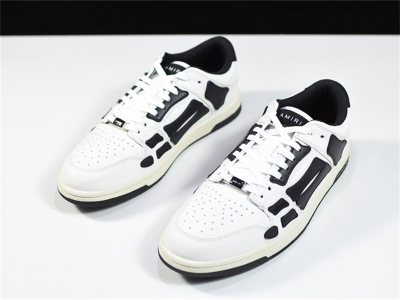 AMIRI Skel Top Low White Black MFS003-111