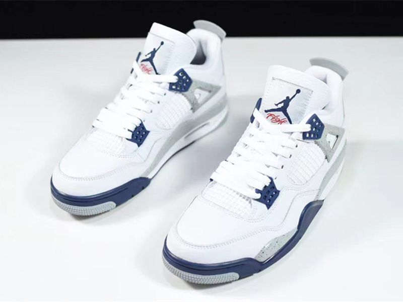 Jordan 4 RetroWhite Midnight Navy DH6927-140