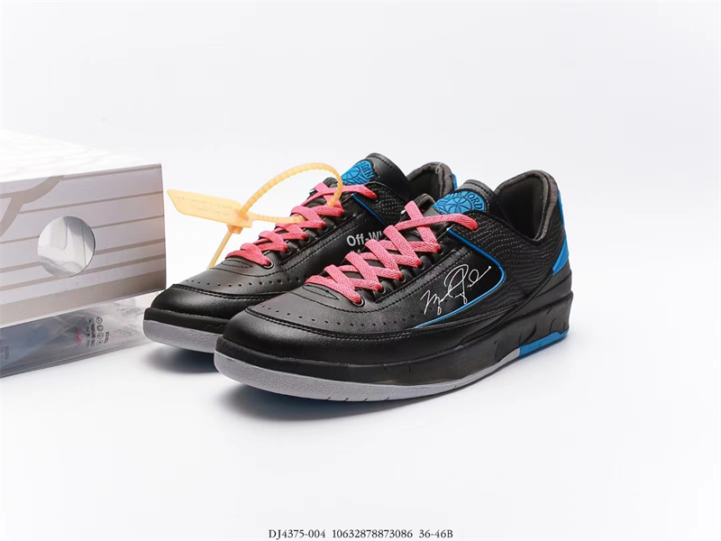 AIR Jordan 2 Retro Low SP Off-White Black Blue DJ4375-004