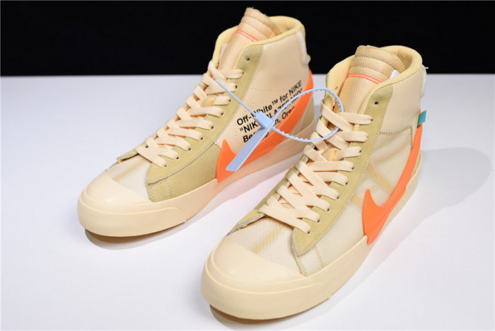 Off-White Nike Blazer Studio Mid Pale Vanilla AA3832-700