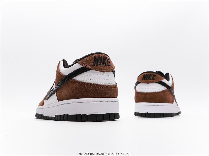 Nike SB Dunk Low White Black Trail End Brown 304292-102