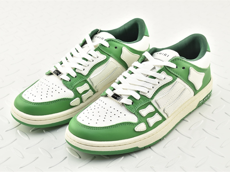 AMIRI Skel Top Low White Green MFS003-344