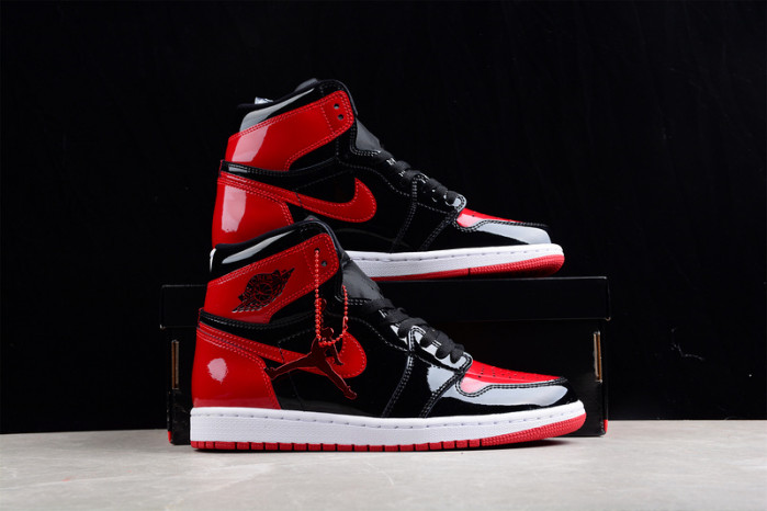 AIR JORDAN 1 HIGH OG BRED PATENT 555088-063