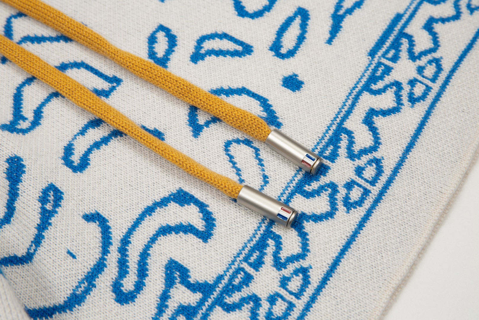 Rhud3 2023ss men's and women's identical Danube blue knitted shorts