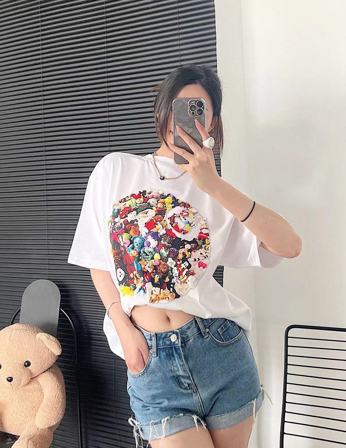 Stussy Colored Graffiti Doll Short Sleeve T-Shirt