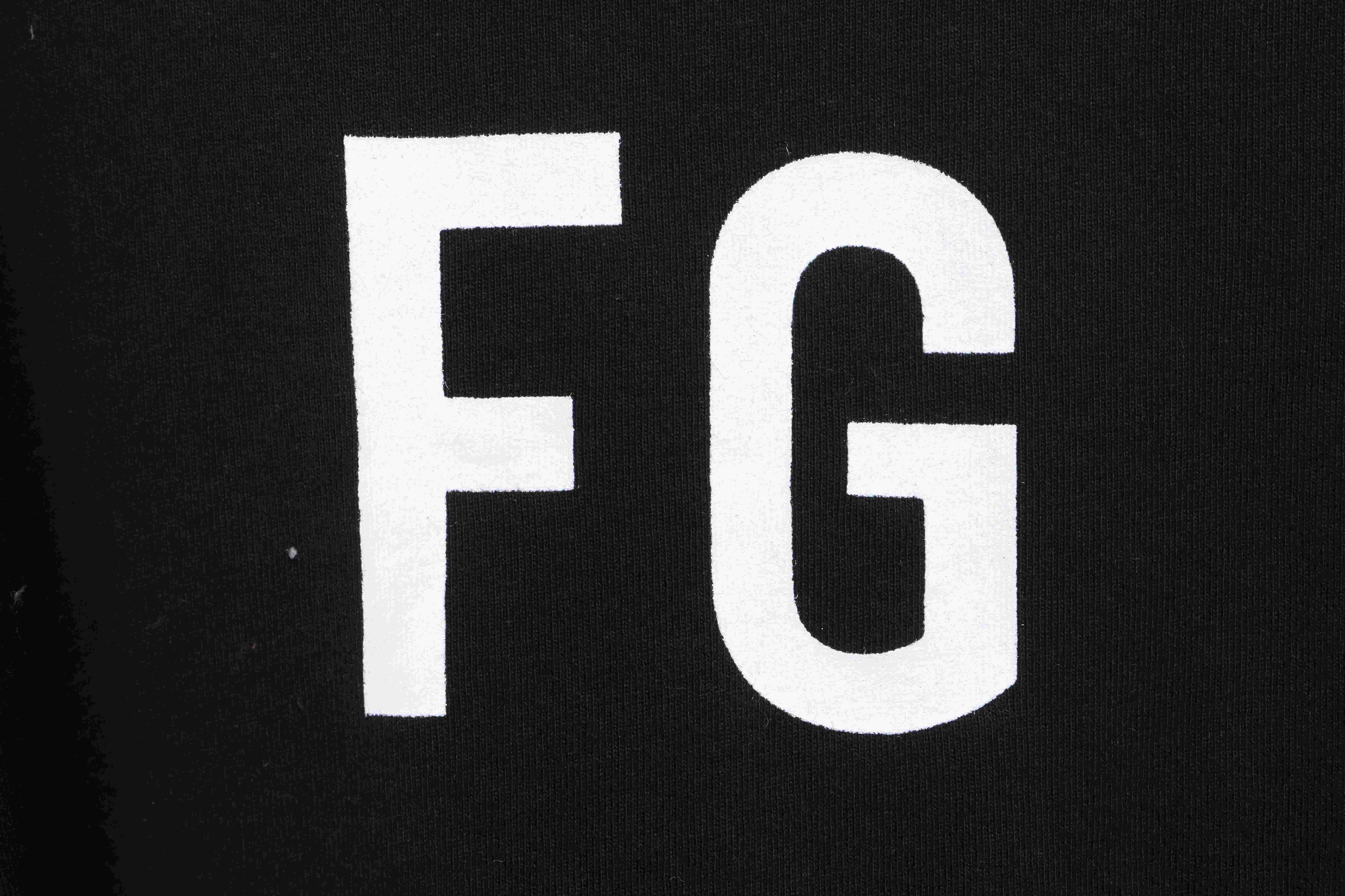 FOG season six main line FG letter short-sleeved T-shirt