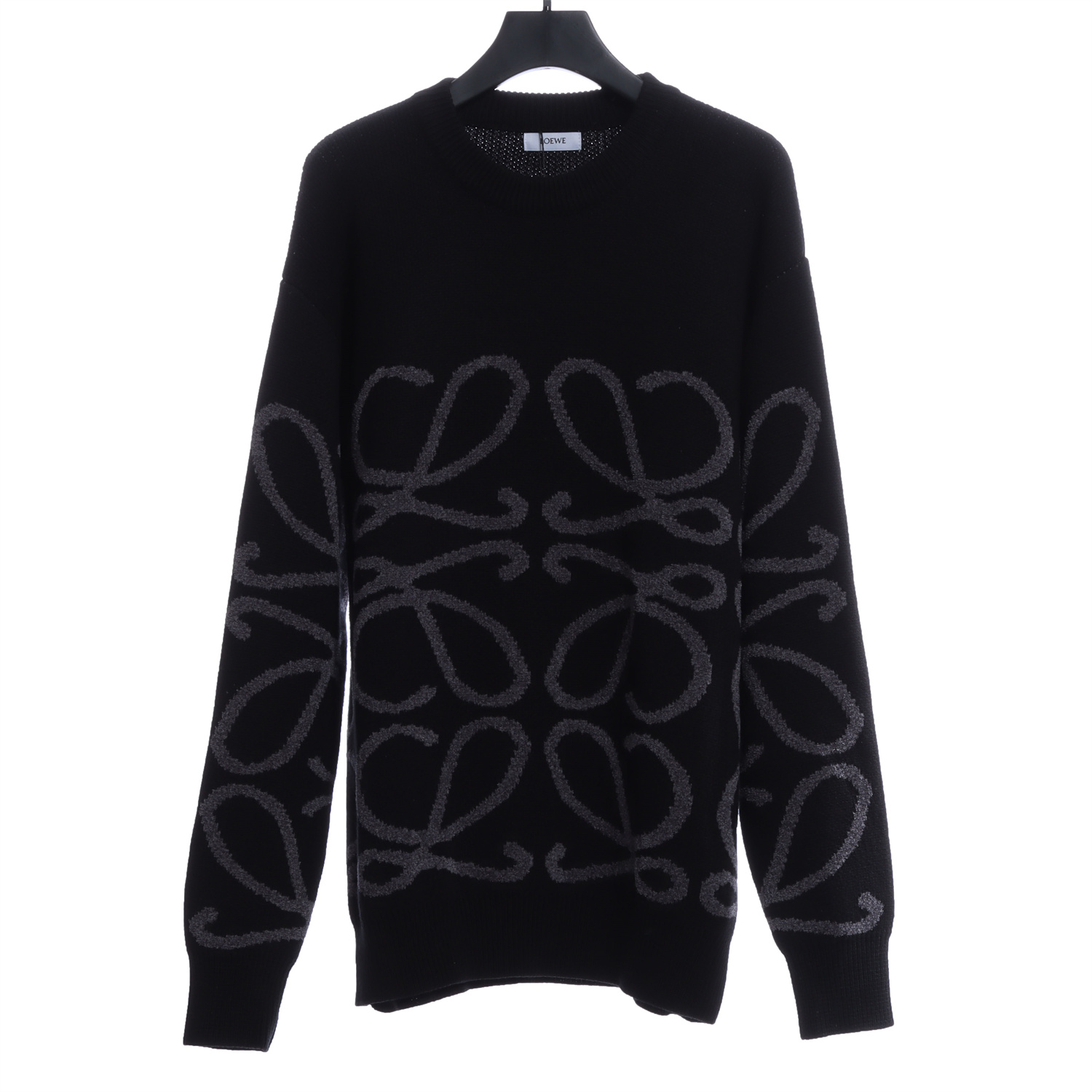 LOEVVE 22SS autumn and winter new round neck jacquard wool sweater