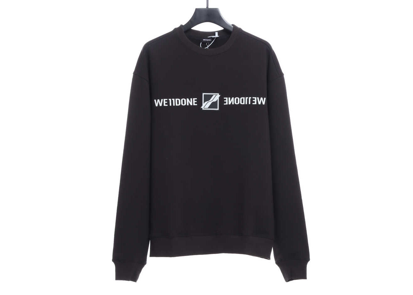 W3LL mirror image silicone letter  hoodie