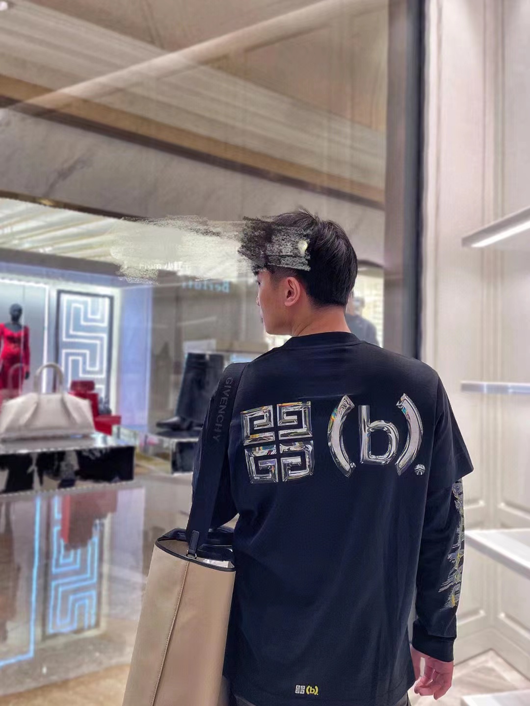 GVC X BSTROY 22FW joint metal printing fake two long-sleeved T-shirts