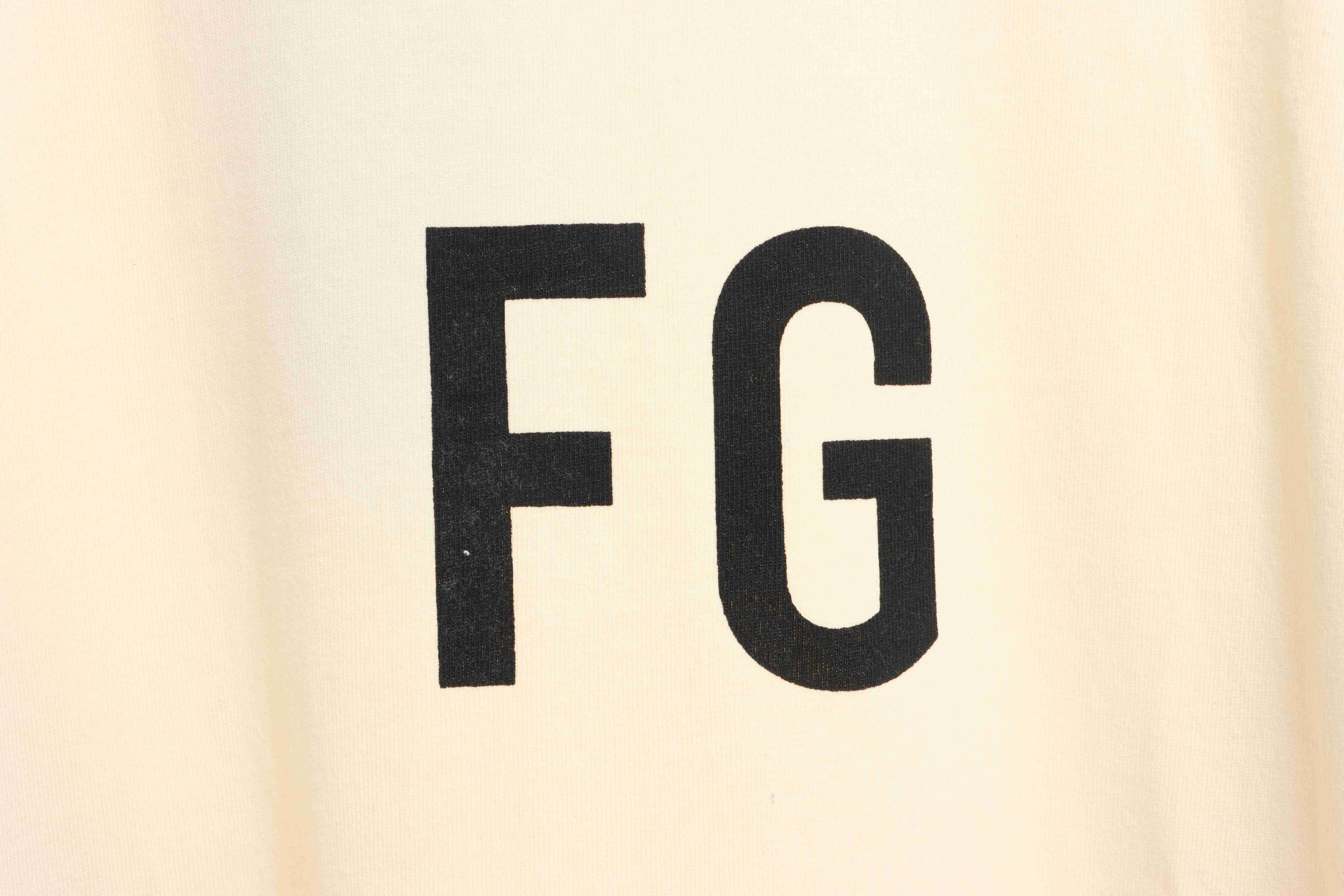 FOG season six main line FG letter short-sleeved T-shirt