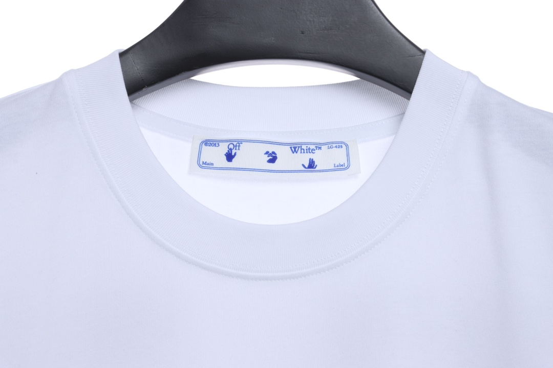 OW Caravaggio black and white religious short sleeves