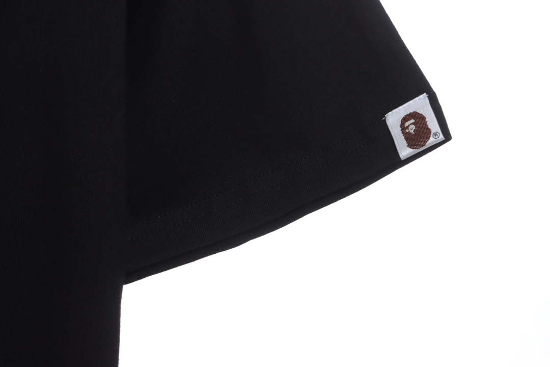 BAPE camouflage ape head pattern hit color letter printing short sleeves