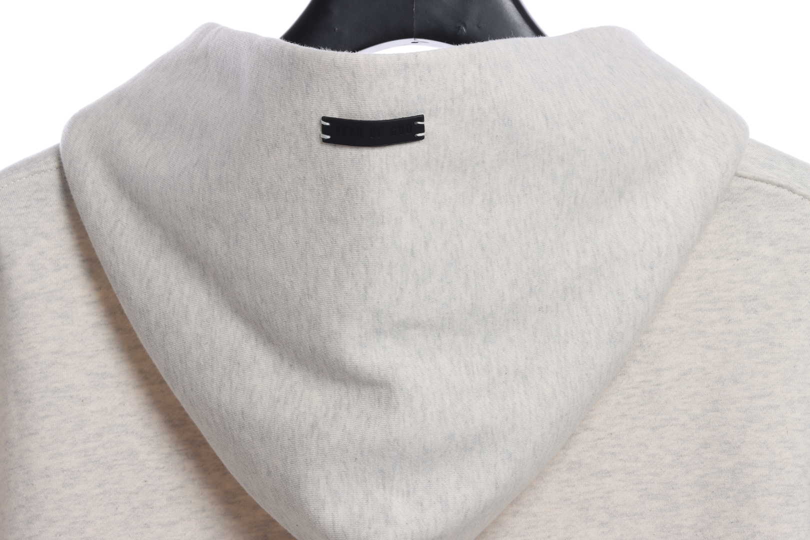 FOG large LOGO red flocked hoodie