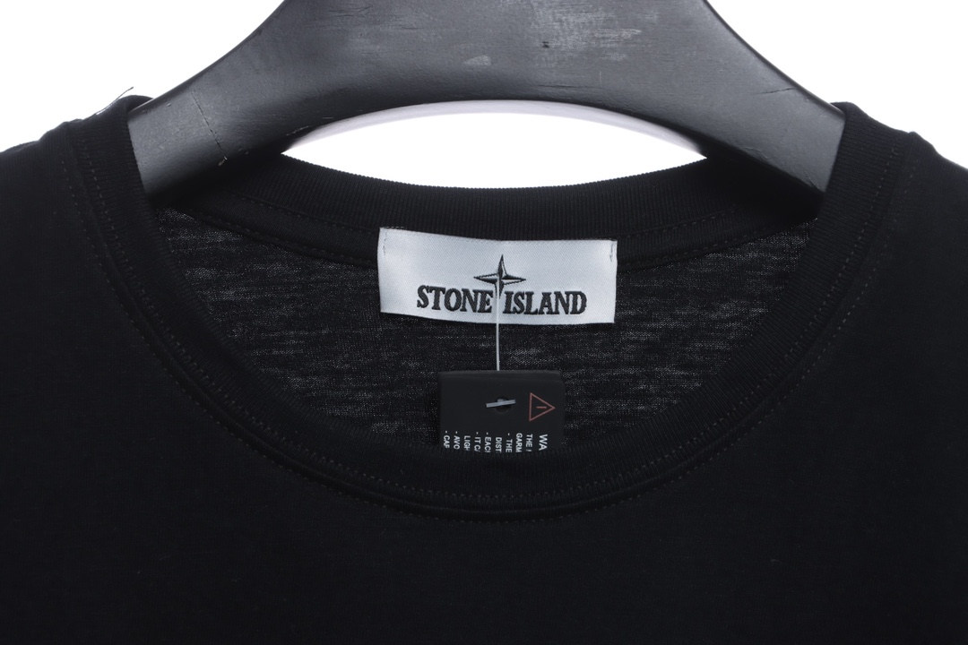 Stone island cross logo printing short sleeves