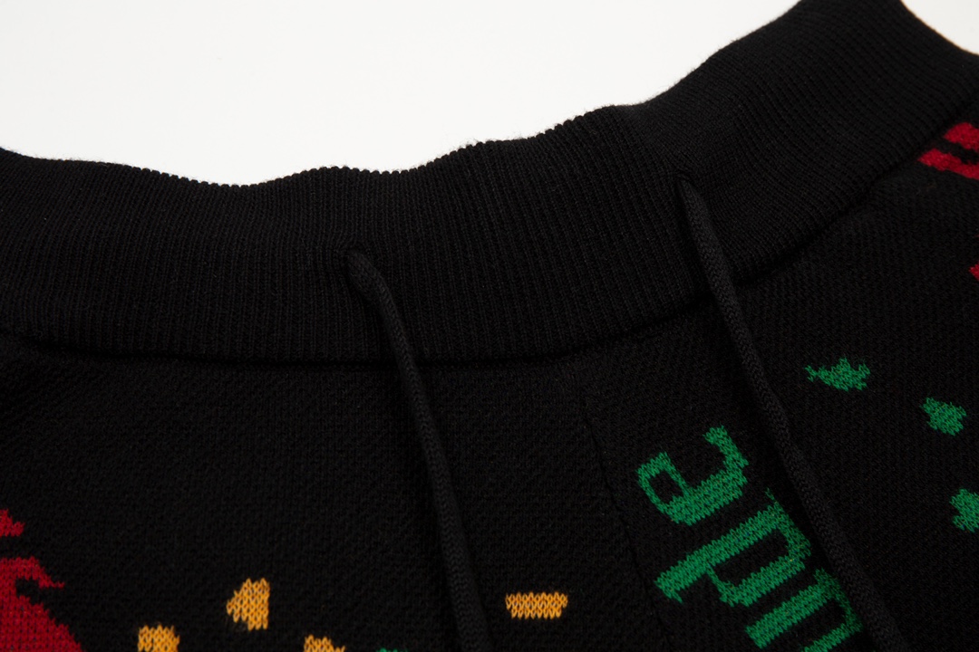 Rhud3 2023ss men's and women's same style cashew flower knitted shorts