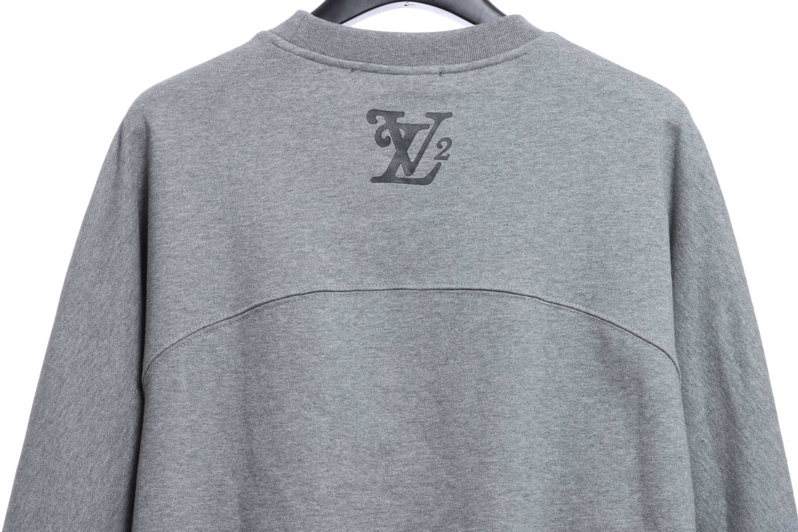 L× Nigo Edition Grey Raglan Sleeve Crew Neck Hoodie